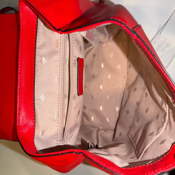 Red Leather Backpack - Picture 13 of 14